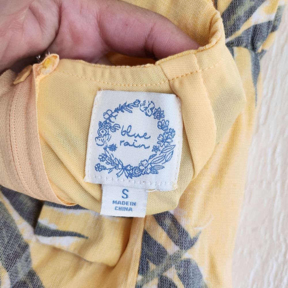 Blue Rain Yellow Romper - Picture 3 of 3